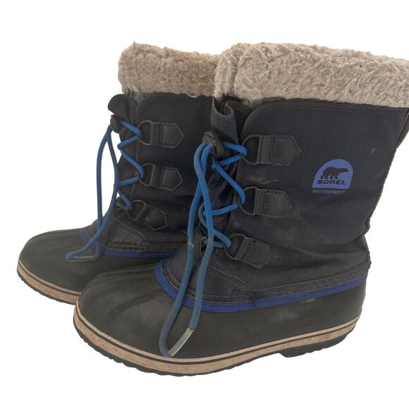 Sorel Youth Blue Yoot Pac Nylon Unisex Snow Boots Size 6 - Picture 5 of 10
